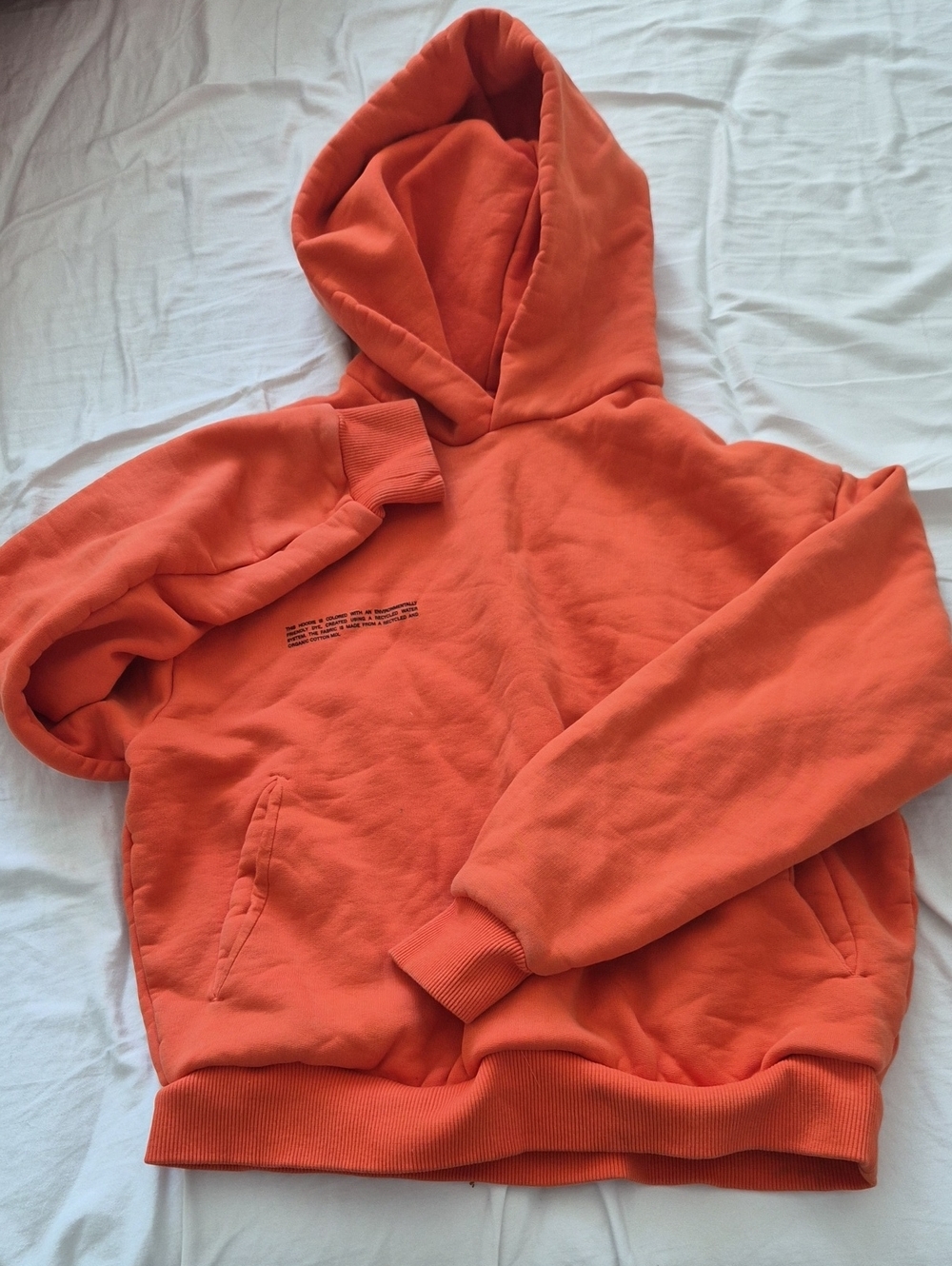 Orange Hooded Sweatshirt Xxs Fits Us 2/4